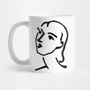 Matisse Line art Portrait Mug